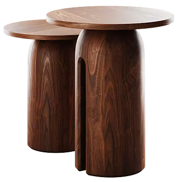 Luteca Oco Tables: Modern Elegance 3D model image 1 