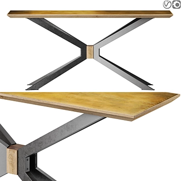 Sleek Elmandiron Skylar Console Table 3D model image 1 