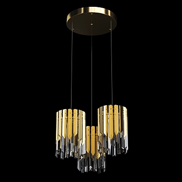 Elegant Vienna Chandelier Lighting 3D model image 1 