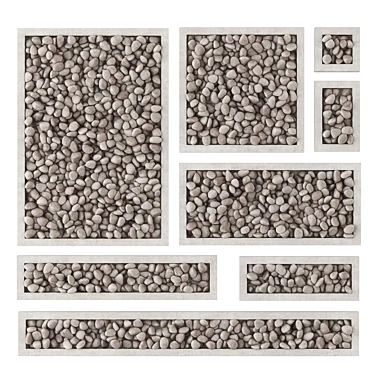 Detailed Polygon Gravel 3D Model 3D model image 1 