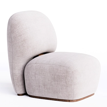 Armchair Landon, Classic Comfort Design 3D model image 1 