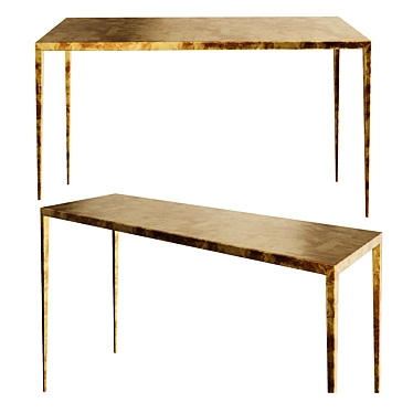 Elegant Jean Michel Frank Console 3D model image 1 