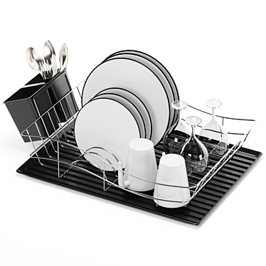 Tower Essentials Dish Drainer Set 3D model image 1 