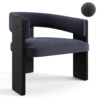 Elegant Trussardi Casa Fence Armchair 3D model image 1 