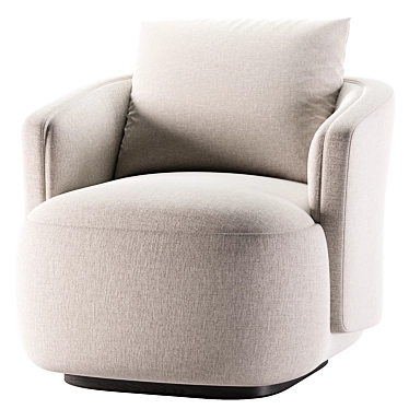 Elegant Caspia Armchair with Textures 3D model image 1 