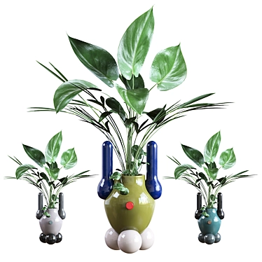 Handcrafted ceramic Explorer vases BD 3D model image 1 