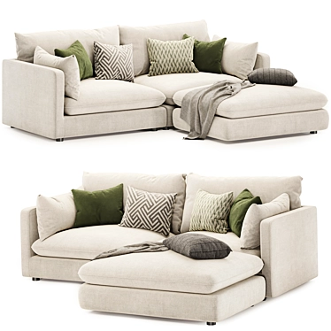 Relax 3-Piece Reversible Sofa 3D model image 1 