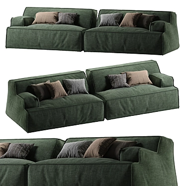 Baxter Damasco Sofa 2013 Model 3D model image 1 