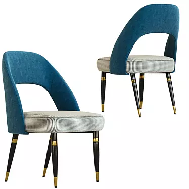 Kare Design Samantha Bluegreen Chair 3D model image 1 