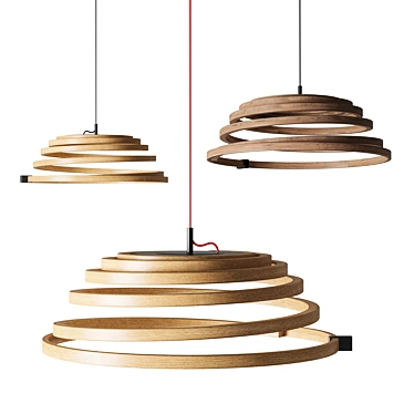 Sleek Aspiro 8000 Pendant Light 3D model image 1 