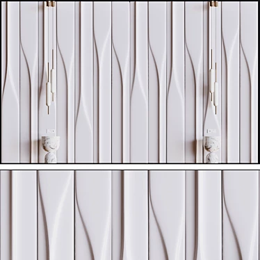Geometric 3D Wall Panel filler 3D model image 1 