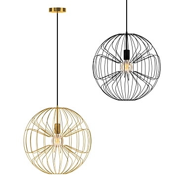Austrian Eglo Okinzuri 98083 Chandelier 3D model image 1 