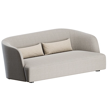 Verzelloni Davos 4-Seater Sofa 3D model image 1 