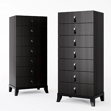 Sleek JNL Cabinet Weeks 3D model image 1 