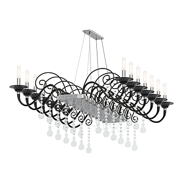 Elegant Illuminating Chandelier Accent 3D model image 1 