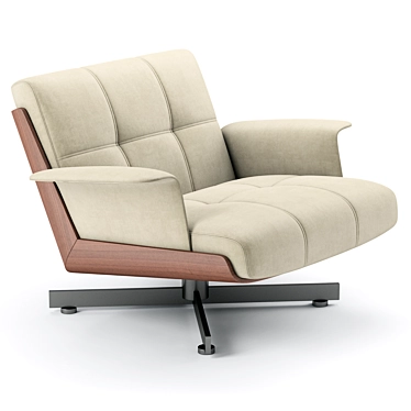 Modern Luxury Armchair Furniture aesthetically designed 3D model image 1 