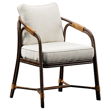 Elegant Ojai Dining Chair 3D model image 1 