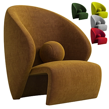 Unique 2014 Designed Sofa Set 3D model image 1 