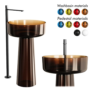 Antonio Lupi Albume Washbasin Set 3D model image 1 