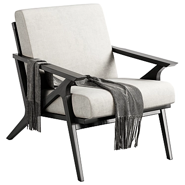 Sleek and Modern Otio Armchair 3D model image 1 