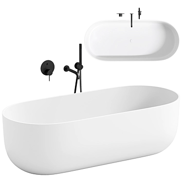 DESIGNO Stone Bath 1780mm Model 3D model image 1 