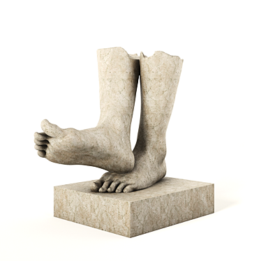 Clay Foot Sculpture Kit 3D model image 1 