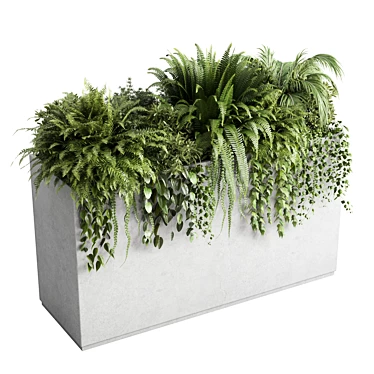 Box Plant Set Stand Vase 3D model image 1 