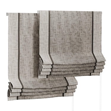 Roman Shades Set 3 3D model image 1 