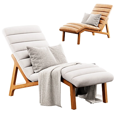 Mercana Pierre Chaise Lounge Chair 3D model image 1 