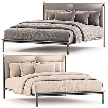 Modern iko Bed Design Set 3D model image 1 