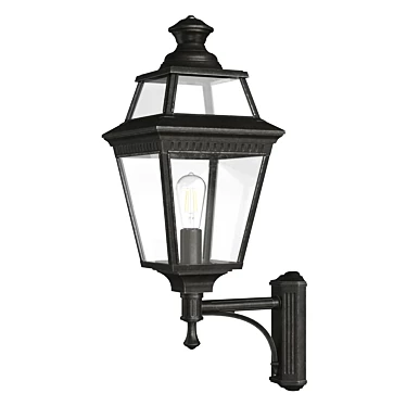 Classic Outdoor Wall Lantern Vosges 3D model image 1 