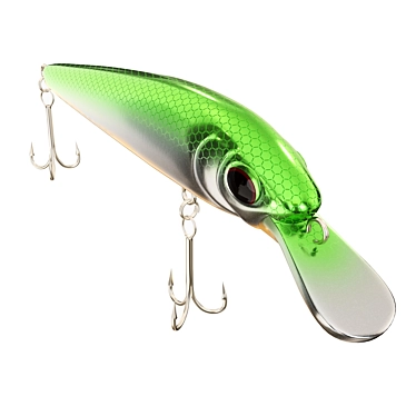 Texture-Rich Fishing Lure Model 3D model image 1 