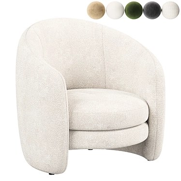 Modern 2015 Fernie Chair 3D model image 1 