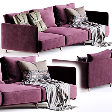 Elegant Arflex K2 Sofa 3D model image 1 