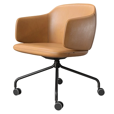 Organic Elegance Dwell Armchair 3D model image 1 