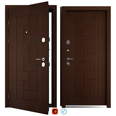 Elma Metal Entrance Door Kit 3D model image 1 