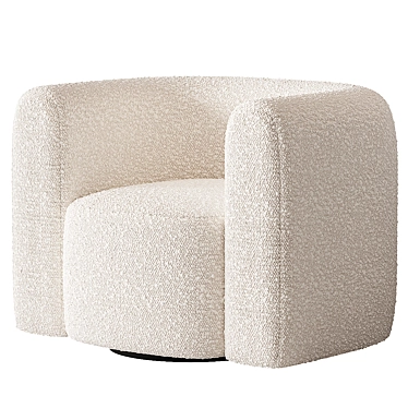 Swivel Hugger Accent Chair 3D model image 1 