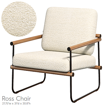 Modern Ross Chair Design 3D model image 1 