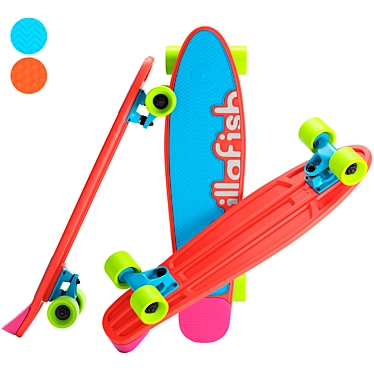 Chillafish Skaite Kids Skateboard 3D model image 1 