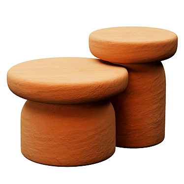 Contemporary Miniforms TOTOTÒ Table 3D model image 1 