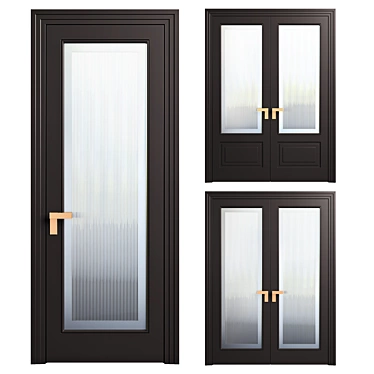 ROCCA Anthracite Doors 3D model image 1 