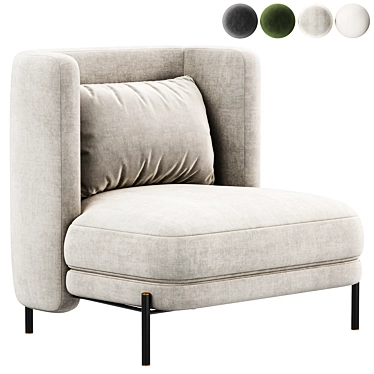 Modern Milos Armchair, 3D Model 3D model image 1 