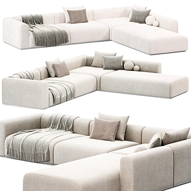 Contemporary MAHÈ Sofa Design 3D model image 1 