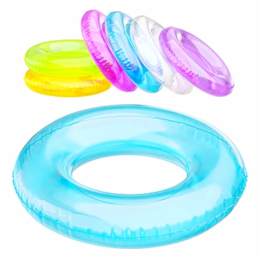 Inflatable Swim Ring, 7 Color 3D model image 1 