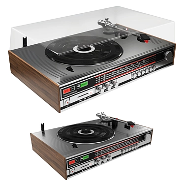 Electric turntable with radio