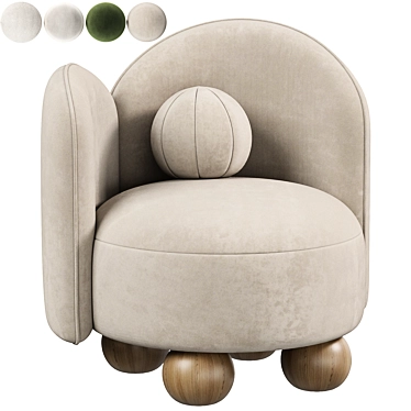  Manon Armchair - 3D Model (2015) 3D model image 1 
