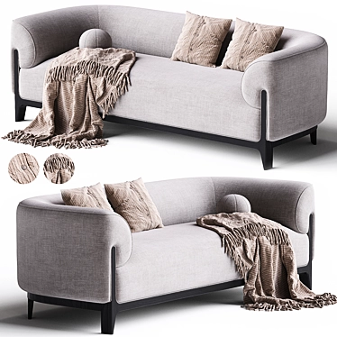 Bob Delcourt Sofa | Elegant Modern Design 3D model image 1 