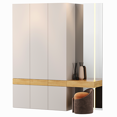 Modern 3D Hallway Furniture Model 3D model image 1 