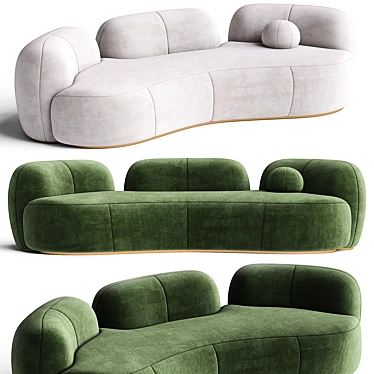 Modern XL Sofa TATEYAMA Design 3D model image 1 