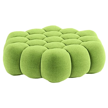 Luxury Fabric Bubble Pouf 3D model image 1 